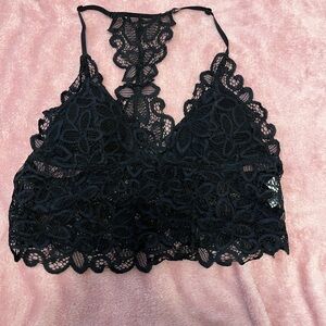 Three Bird Nest Black Lace Bralette